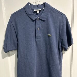 Blue Lacoste Men's Polo Size Medium/ 4